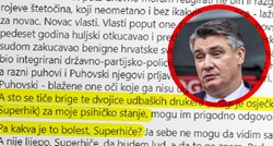 Novi Milanovićev status: Sam samcat se borim s udbaško-hadezeovskim polusvijetom