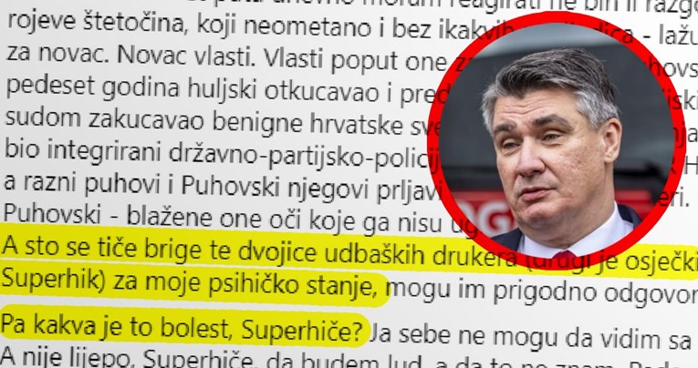 Novi Milanovićev status: Sam samcat se borim s udbaško-hadezeovskim polusvijetom