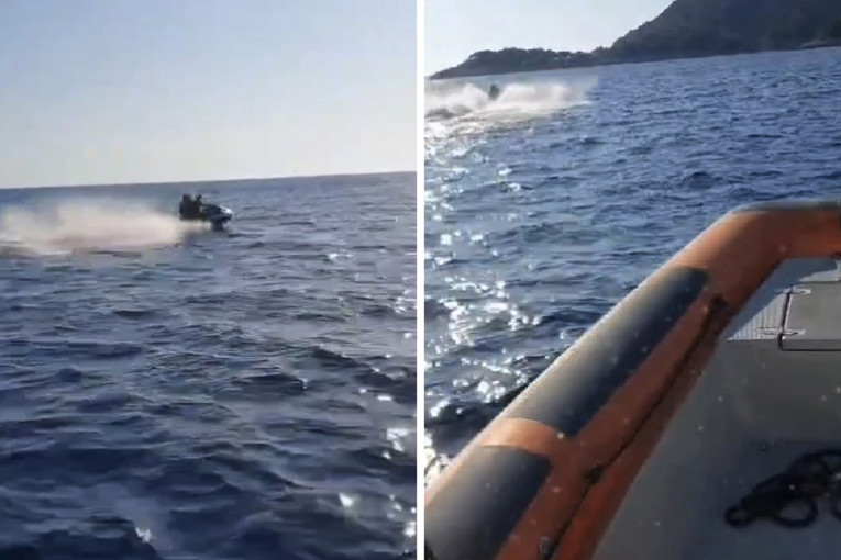 VIDEO Lučka kapetanija sustigla jet-ski 30 metara od obale. Dobili kaznu od 900 eura
