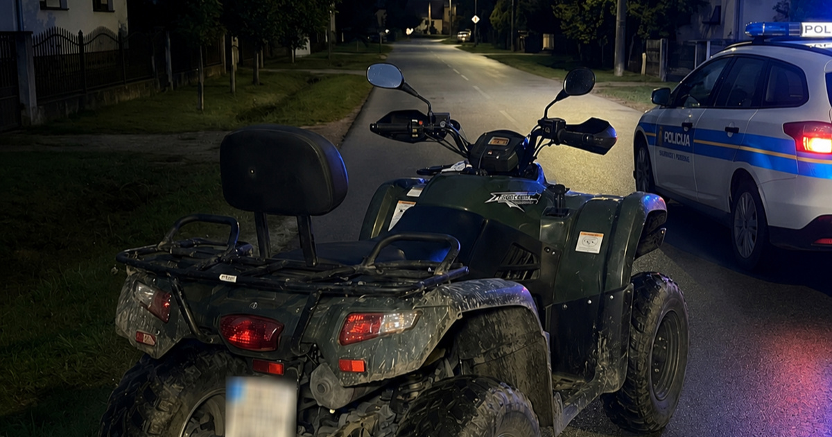 Pijan i bez vozačke vozio quad, država mu trajno oduzela vozilo