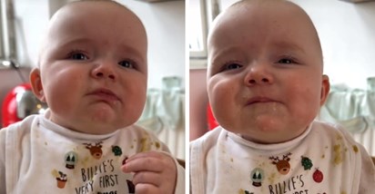 Beba je prvi put probala avokado, pogledajte kako je reagirala