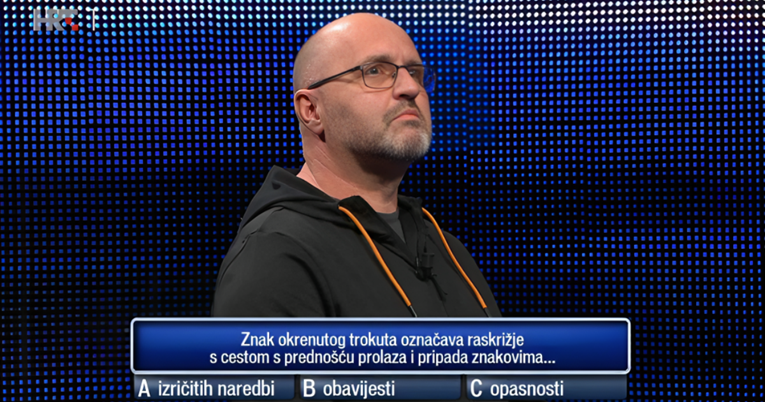 Na prometno pitanje koje se pojavilo u Potjeri svi vozači bi trebali znati odgovor