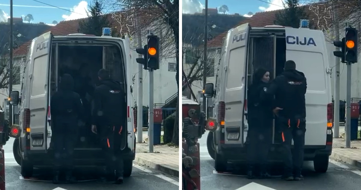 VIDEO Policajac u Trilju mlati vezanog čovjeka u marici, kolege zatvorile vrata