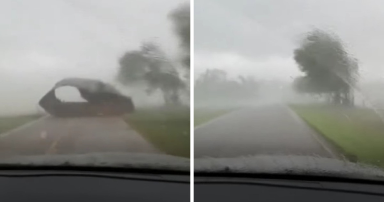 VIDEO "Volim te, dušo": Par snimio vožnju automobilom kroz tornado u Južnoj Karolini