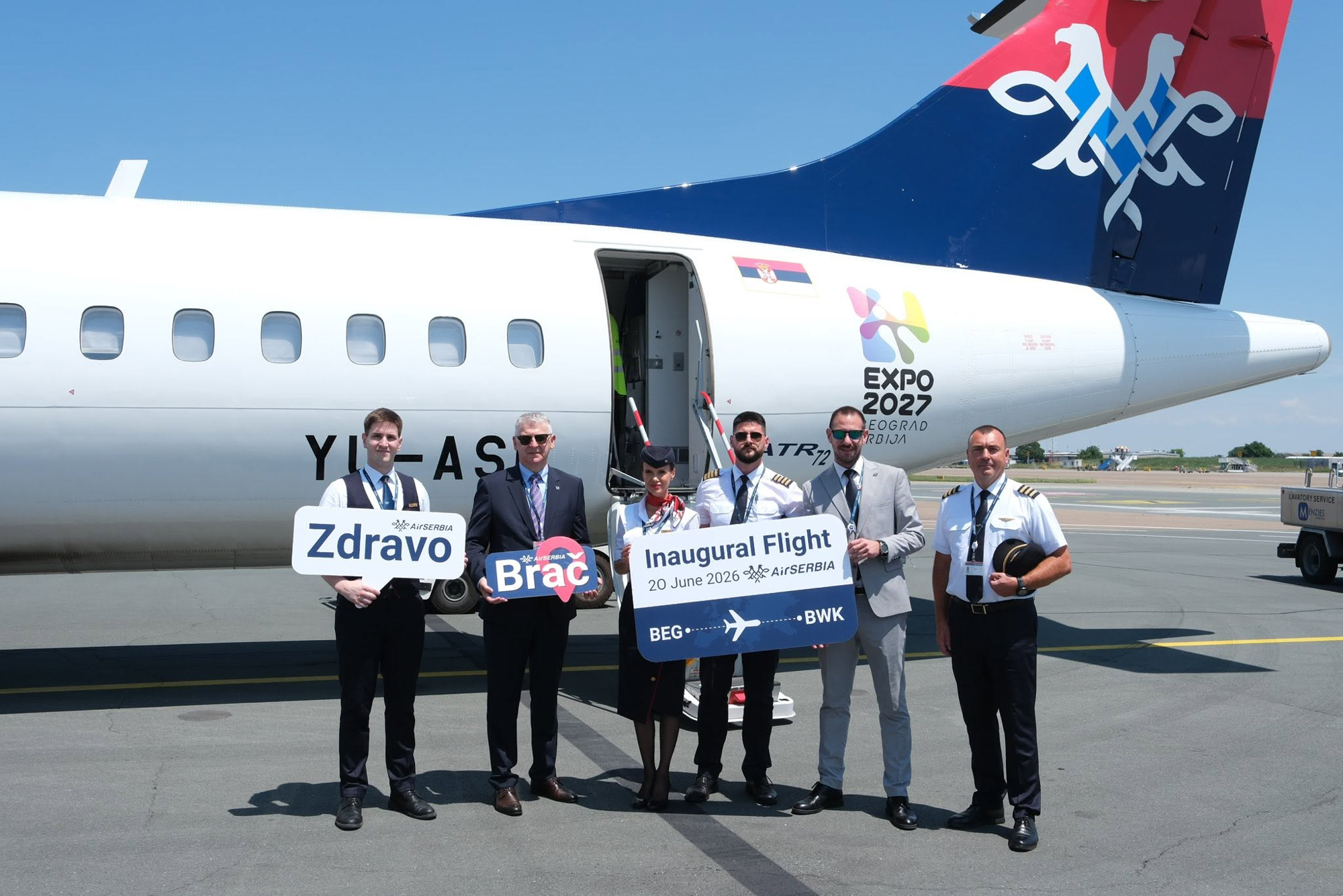 VIDEO Air Serbia povezala Beograd i Brač, putnici oduševljeni dočekom