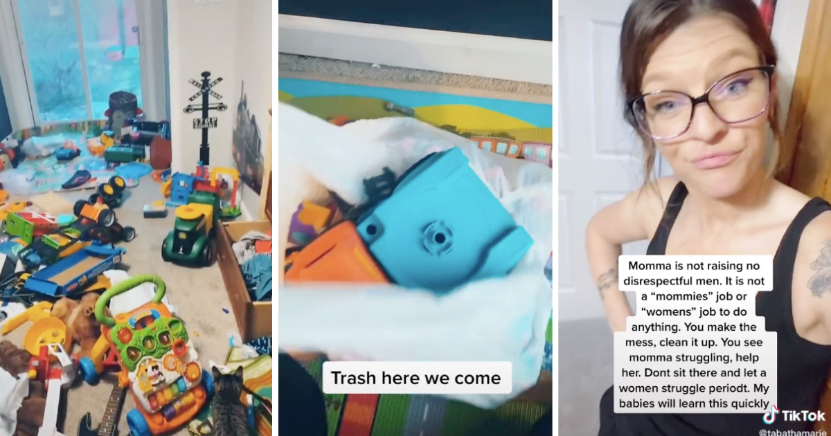 Mama neposlušnom sinu bacila igračke u smeće i  podijelila roditelje