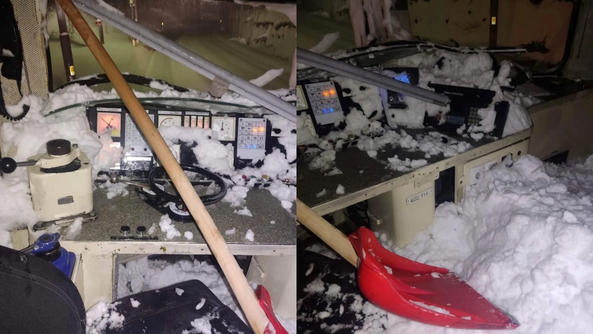 Vlak se jutros zabio u odron snijega, leda i kamenja kod Delnica