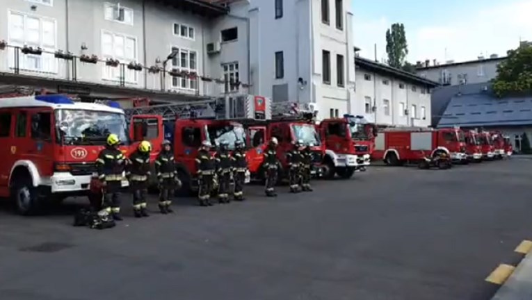 VIDEO Ovako su se vatrogasci diljem zemlje oprostili od poginulog kolege