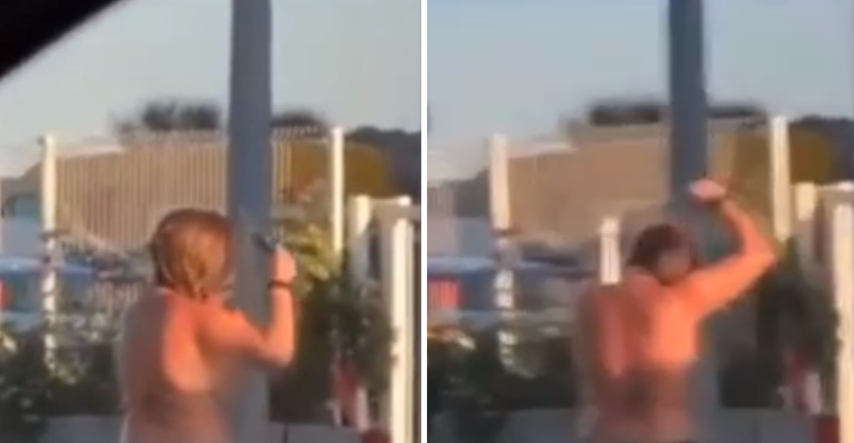 VIDEO Apsolutni hit na Fejsu: Žena u Kaštelima odlučila se istuširati na - benzinskoj
