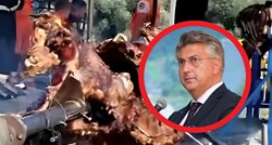 VIDEO Plenković bio na sjednici u Novom Marofu, pekli se volovi