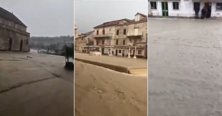 VIDEO Jaka Oluja u Hvaru, ulice pod vodom, munja zapalila kuću: "Kao da je potres"