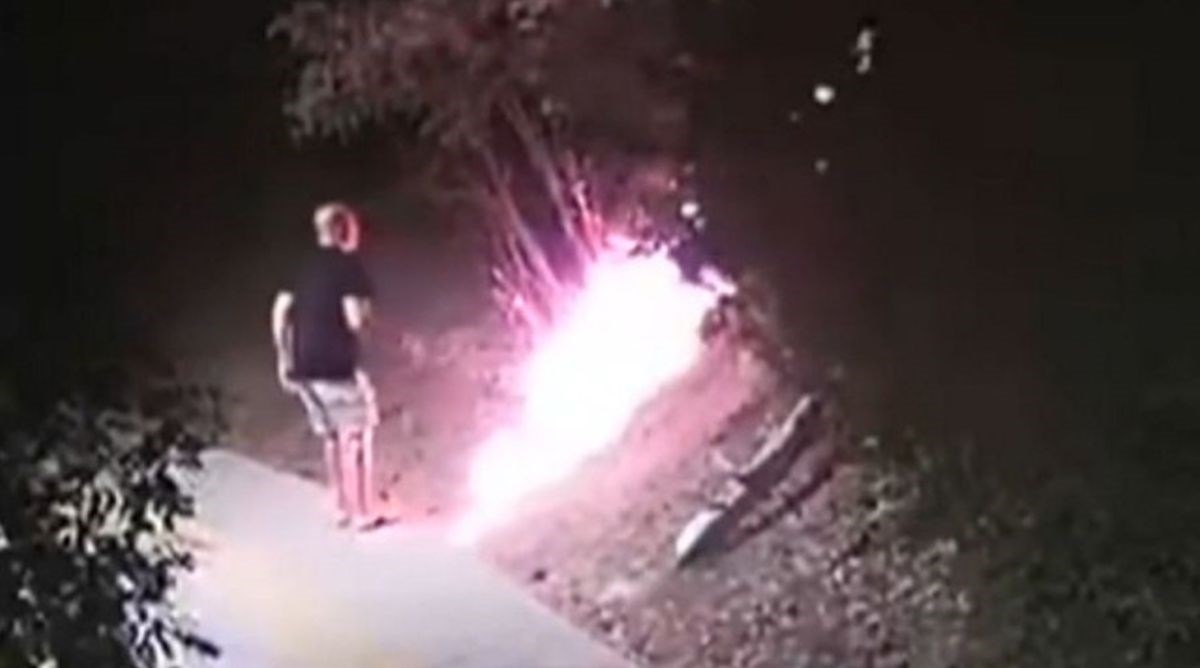VIDEO Nadzorna kamera snimila piromana u Bugarskoj, optužen je za terorizam