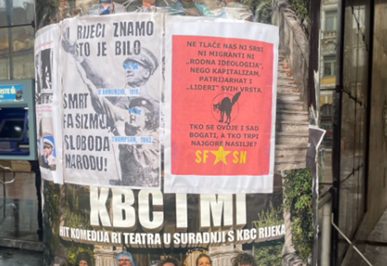 U Rijeci osvanuli plakati. Na njima Thompson i D'Annunzio s podignutom desnicom