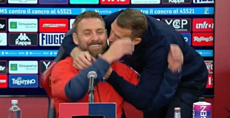 Džeko upao na presicu De Rossiju. Pogledajte što mu je napravio