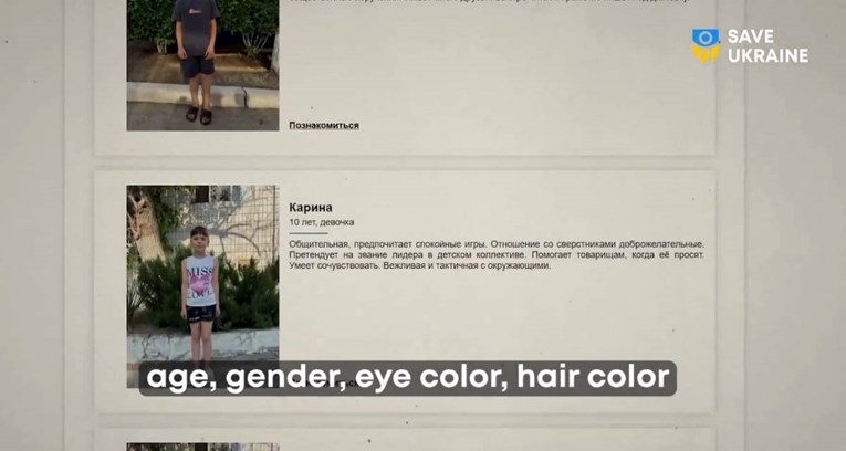 Objavljena jeziva snimka: "Rusi otetu ukrajinsku djecu nude u katalogu"
