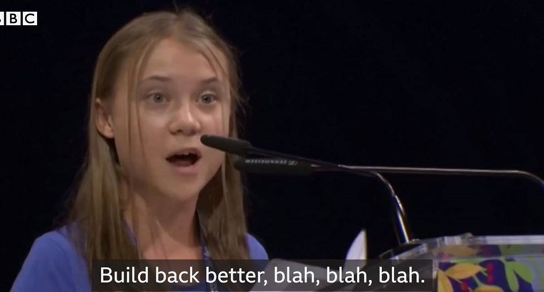 VIDEO Pogledajte kako je Greta ismijala svjetske lidere: "Bla, bla, bla" 