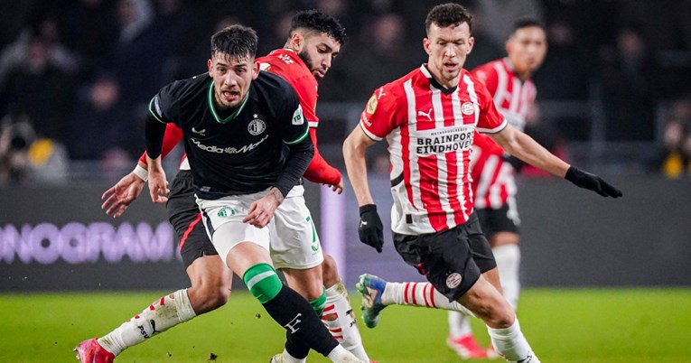 PSV u kupu izbacio Feyenoord. Perišić igrao cijelu utakmicu, a Ivanušec pola sata