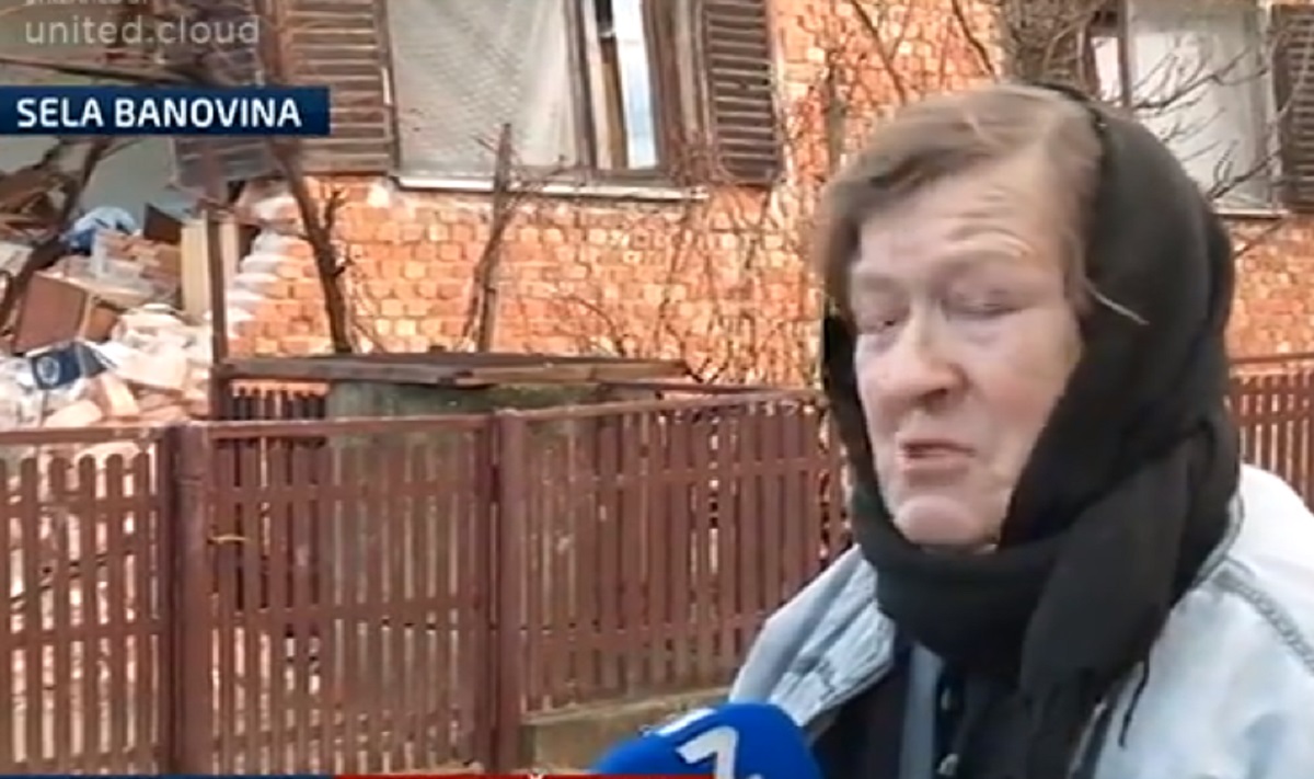 Ženi uništena kuća: Ne znam gdje ću, kako ću, sve je uništeno, nemam ništa