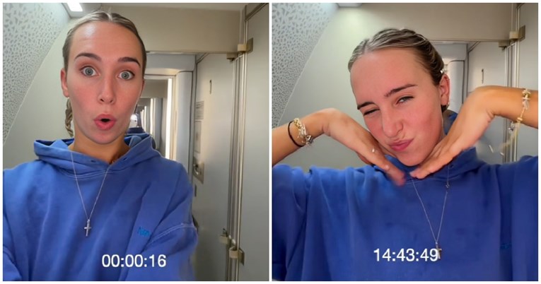 VIDEO Influencerica napravila red pred WC-om u avionu jer se snimala za TikTok