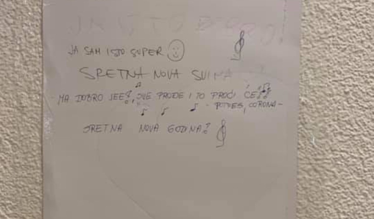 Poruka koja je osvanula u jednoj zagrebačkoj zgradi vratit će vam nadu u bolje sutra