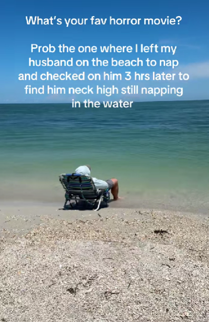 Ostavila muža da odspava na plaži, prizor koji je zatekla postao je viralni hit