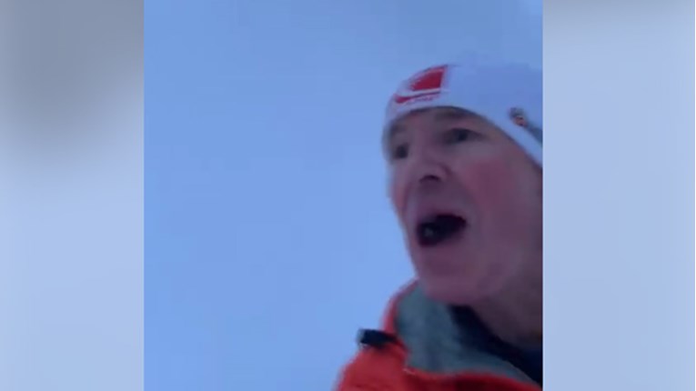Tijekom trčanja planinom uhvatila ga snježna lavina, sve uhvatio na snimci