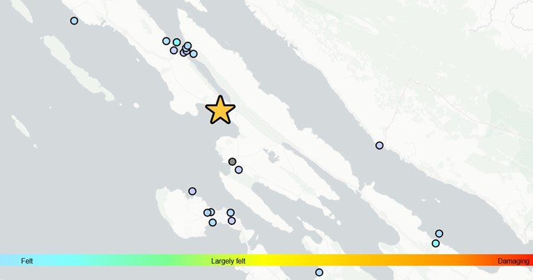 Potres magnitude 2.9 zatresao Pag