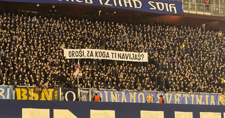 Boysi digli transparent za partizanovca koji je ušao u Dinamo