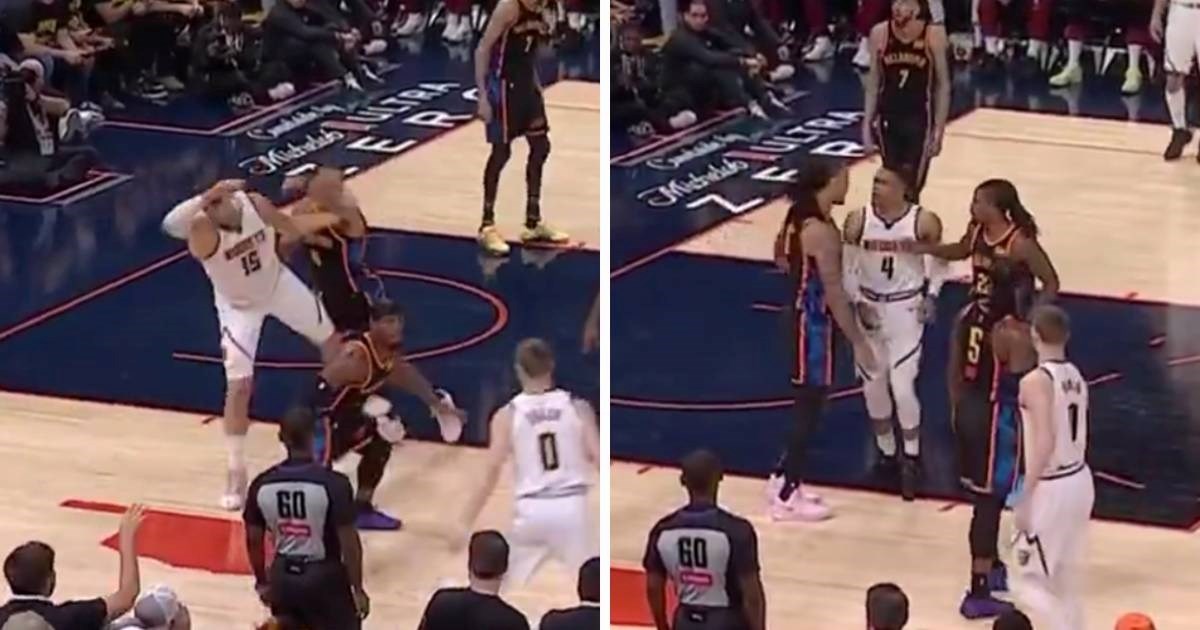 VIDEO Jokića odgurnuli pod košem. Onda je uletio Westbrook