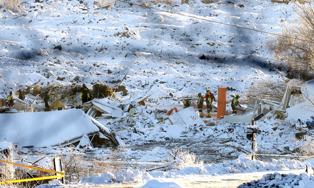 U Norveškoj na klizištu se urušilo više zgrada, pronađeno sedam tijela