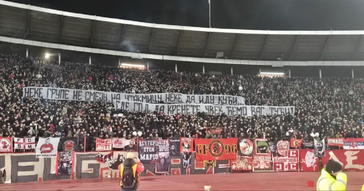 Delije digle poruku Torcidi i Armadi. Onda je Marakana zagrmila obradu Novih Fosila