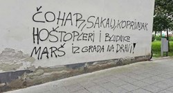 U Osijeku grafiti: "Hoštopleri i bludnice marš iz grada na Dravi!"