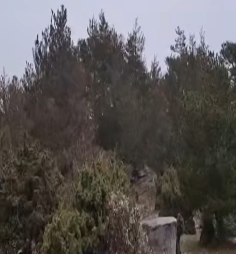 VIDEO Na Braču padao snijeg