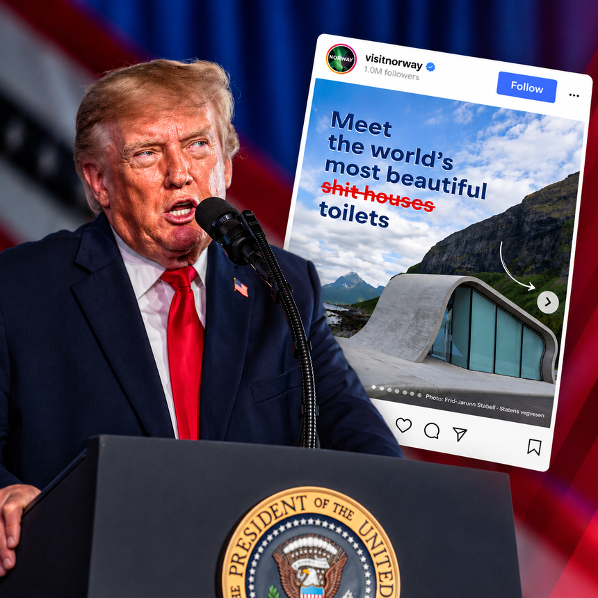 Trump Norvešku nazvao "septičkom jamom". Oni mu se narugali objavom WC-a