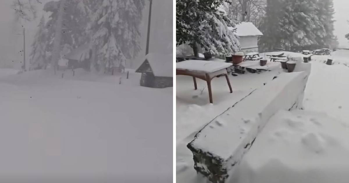 VIDEO Snježna mećava na Sljemenu. Ljudi odsječeni i bez struje