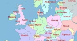 Karta najčešćih prezimena u zemljama Europe: Ekipu zabavlja islandsko i hrvatsko