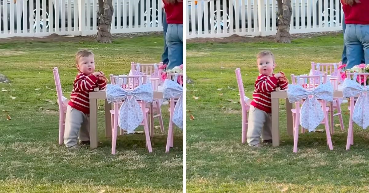 Mama sa sinom išla na proslavu. Maleni dugo stajao pokraj stola iz jednog razloga