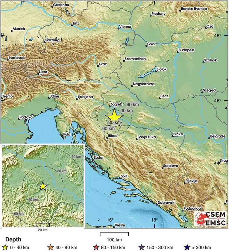 Potres magnitude 3.1 kod Petrinje