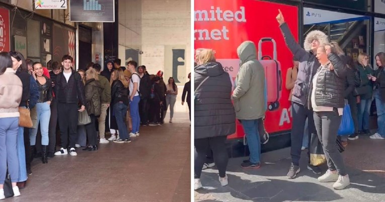 Zagrepčani pjevaju Thompsonove pjesme dok čekaju u redu za karte
