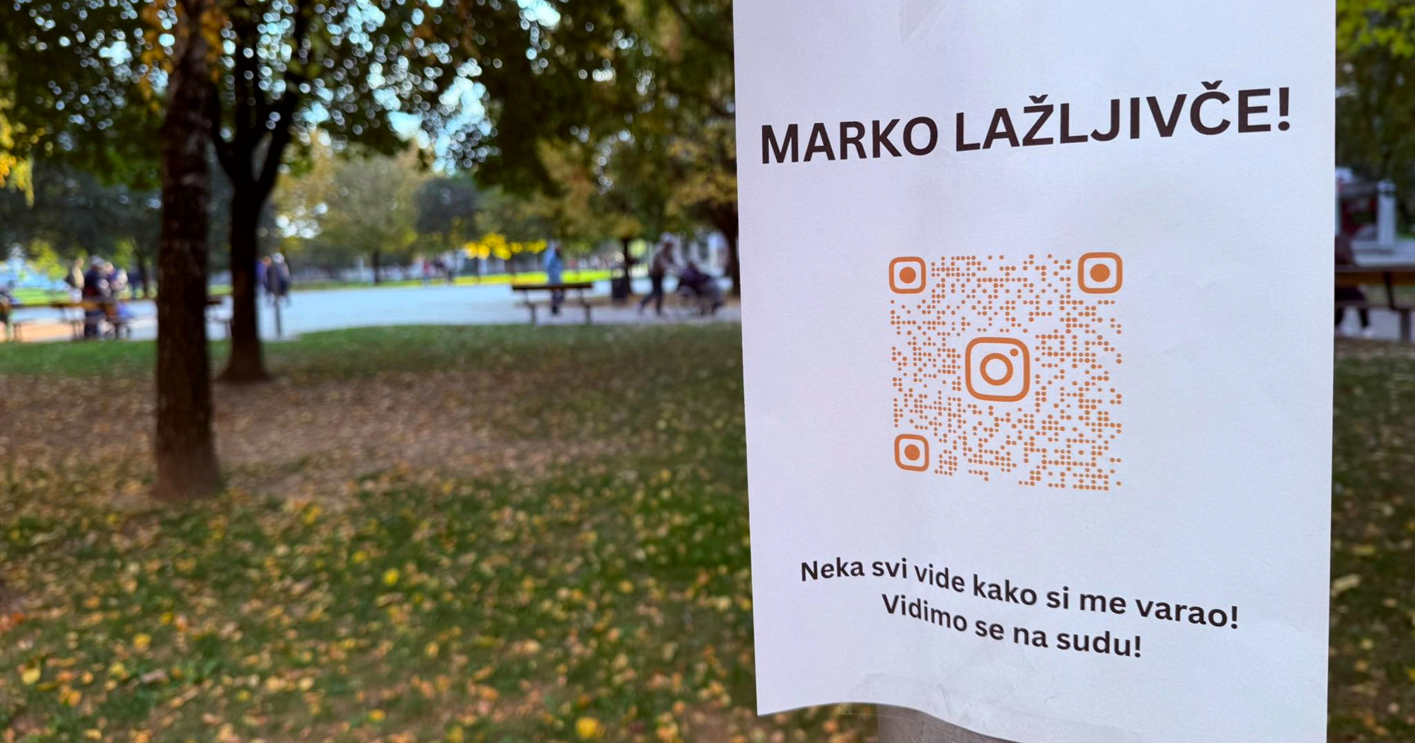Po zagrebačkom kvartu osvanuli plakati s QR kodom: "Marko lažljivče! Neka svi vide"