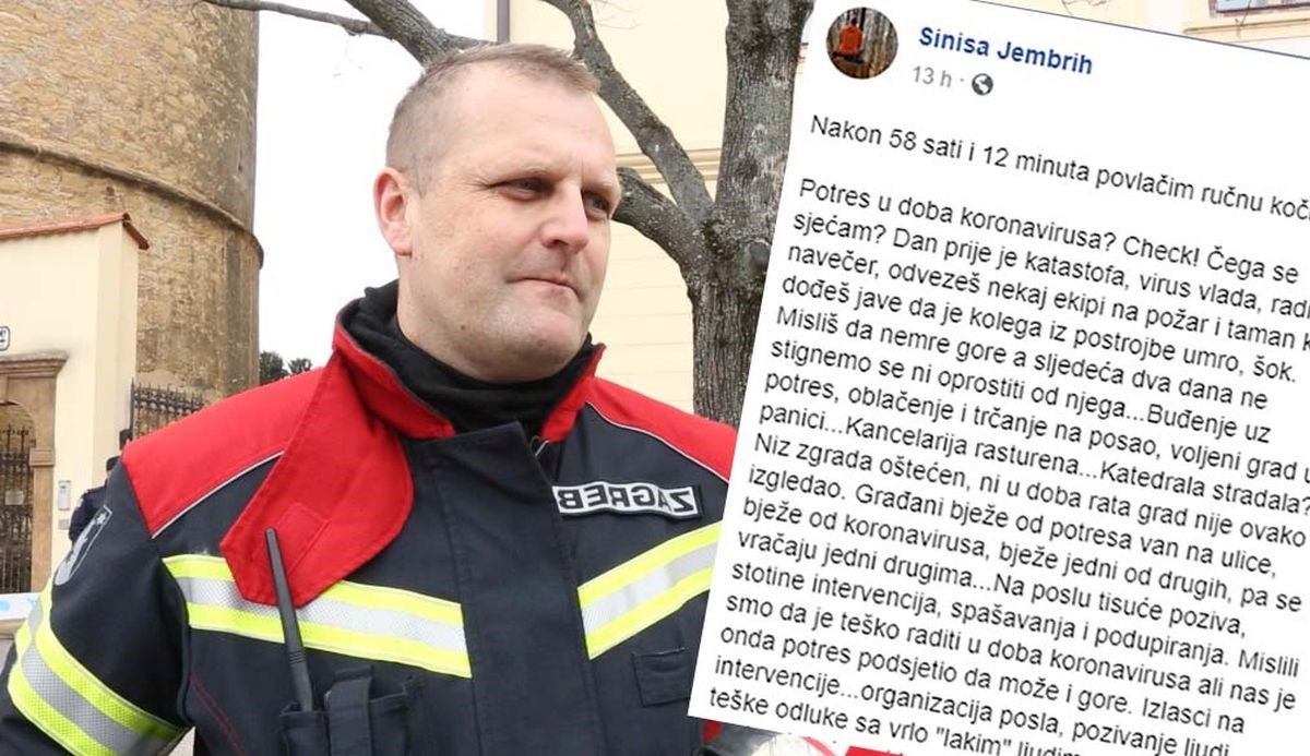 Šef zagrebačkih vatrogasaca nakon 58 sati rada: Misliš da nemre gore, a onda...