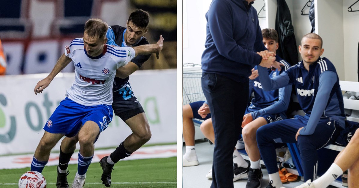 FOTO Navijači Hajduka primijetili nešto čudno kod svog igrača. Je li bio u Turskoj?