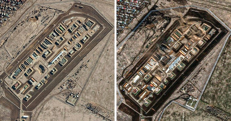 Satelitske snimke: Ovo je ključna ruska baza prije i poslije ukrajinskog udara