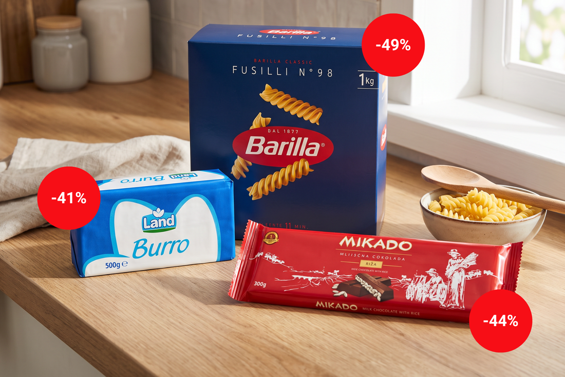 Kilogram Barille 1.85 €, 500 g maslaca 2.29 €. Pogledajte najjače akcije 