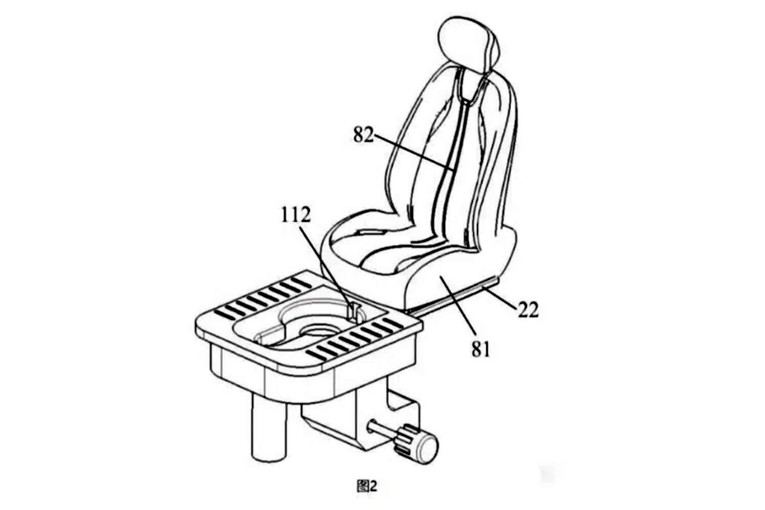 Kineski Seres patentirao WC u automobilu, izvlači se glasovnom naredbom