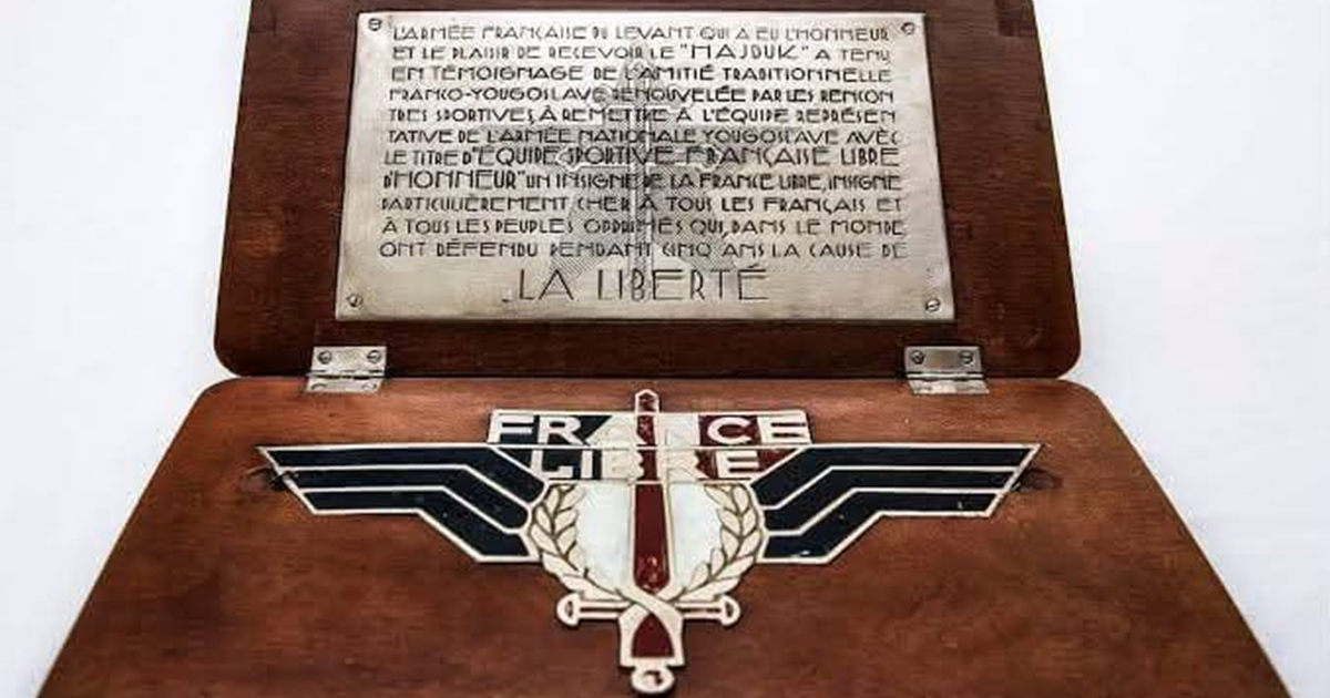 Puljak objavila fotku priznanja koje je Hajduku dao Charles de Gaulle