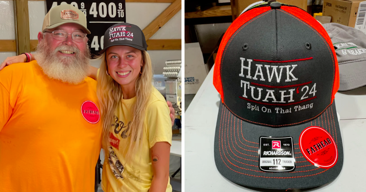 Trgovina odjećom u Americi dizajnirala hawk tuah šilterice, odmah su postale hit