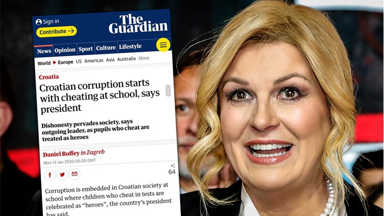 Kolinda u Guardianu: Korupcija počinje s djecom u školama