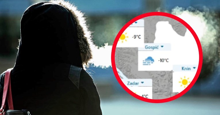 Većina Hrvatske u minusima. Bit će još hladnije, temperature idu do -11