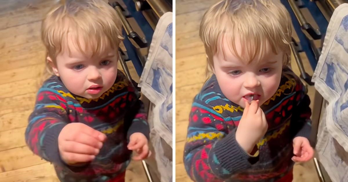 Dječak vidio da tata jede "čokoladu" pa je i sam htio malo. Neugodno se iznenadio